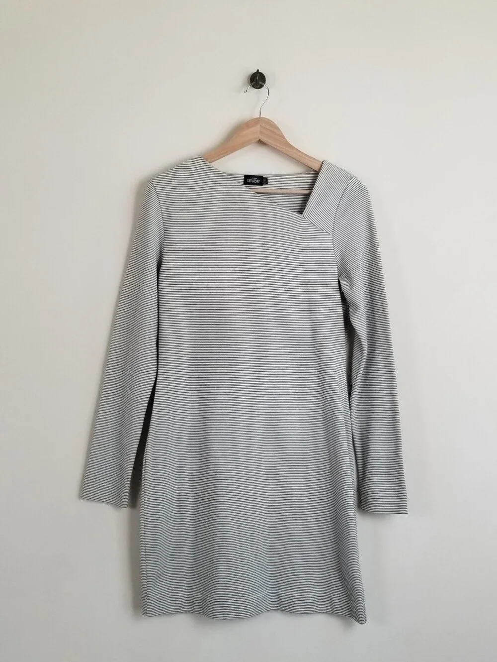 Kate Spade Saturday Striped Cotton Long Sleeve Dress Size Medium